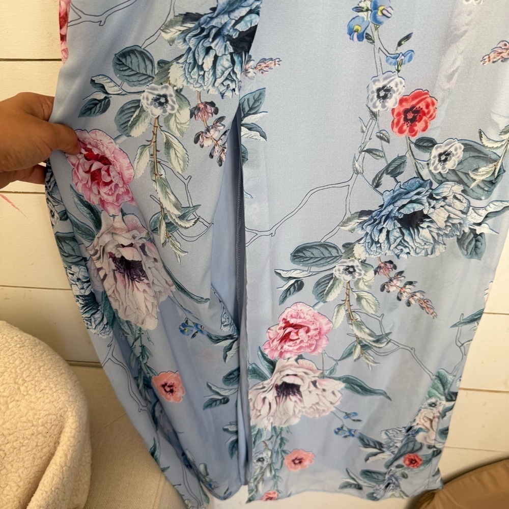 Adrianna Papell Printed Chiffon dress Gown - Picture 6 of 10